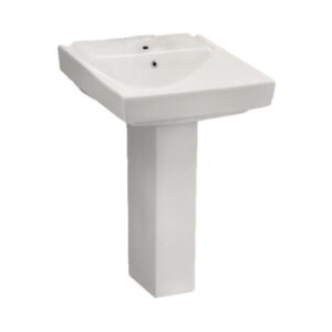 Parryware Full Pedestal Rectangle Shaped White Basin Area Luco Smart LUCO SMART C898E