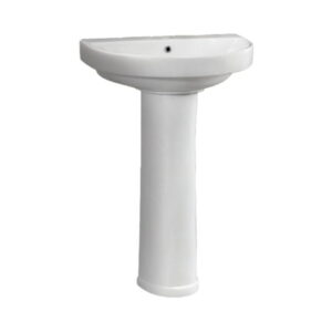 Parryware Full Pedestal Semi Circle Shaped White Basin Area Grace GRACE C898G